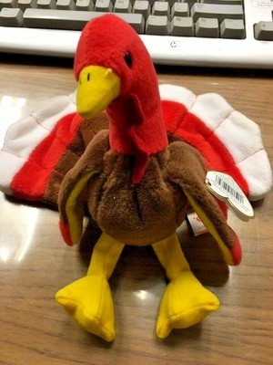 ty beanie baby gobbles worth